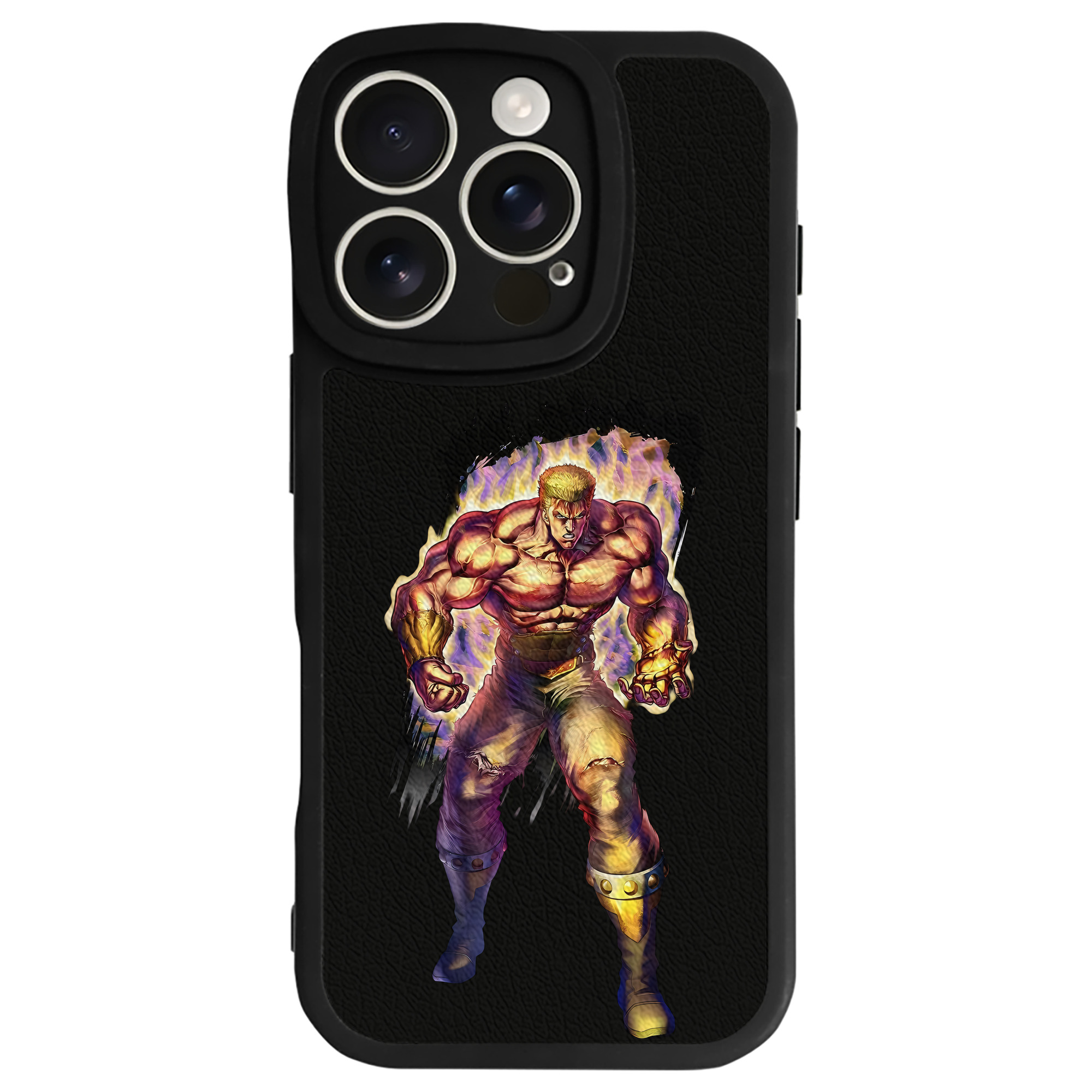 （画像用） 北斗の拳 Fist of the North Star 【iPhone 16シリーズ対応】シリコンスマホケース（レザー調） 材質：シリコン